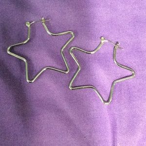 Silver Star earrings